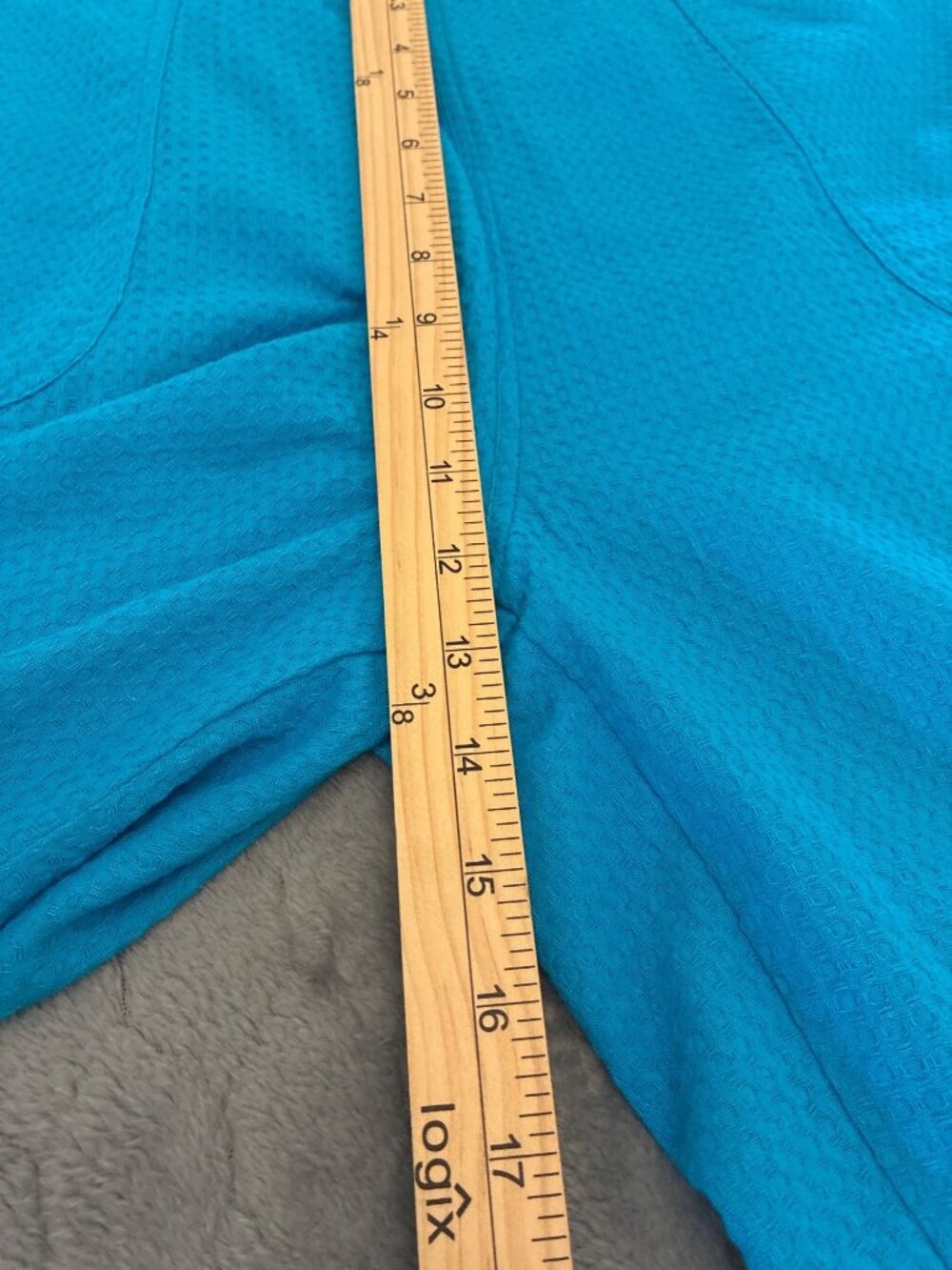 TeezHer XL Cornflower Blue Textured Cotton 2-Piece Tunic Capri Set NWT - Picture 13 of 15